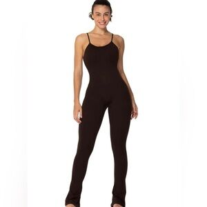 Sunzel Flare Jumpsuit, Seamless Tummy Control One Piece Yoga Workout Bodysuits
